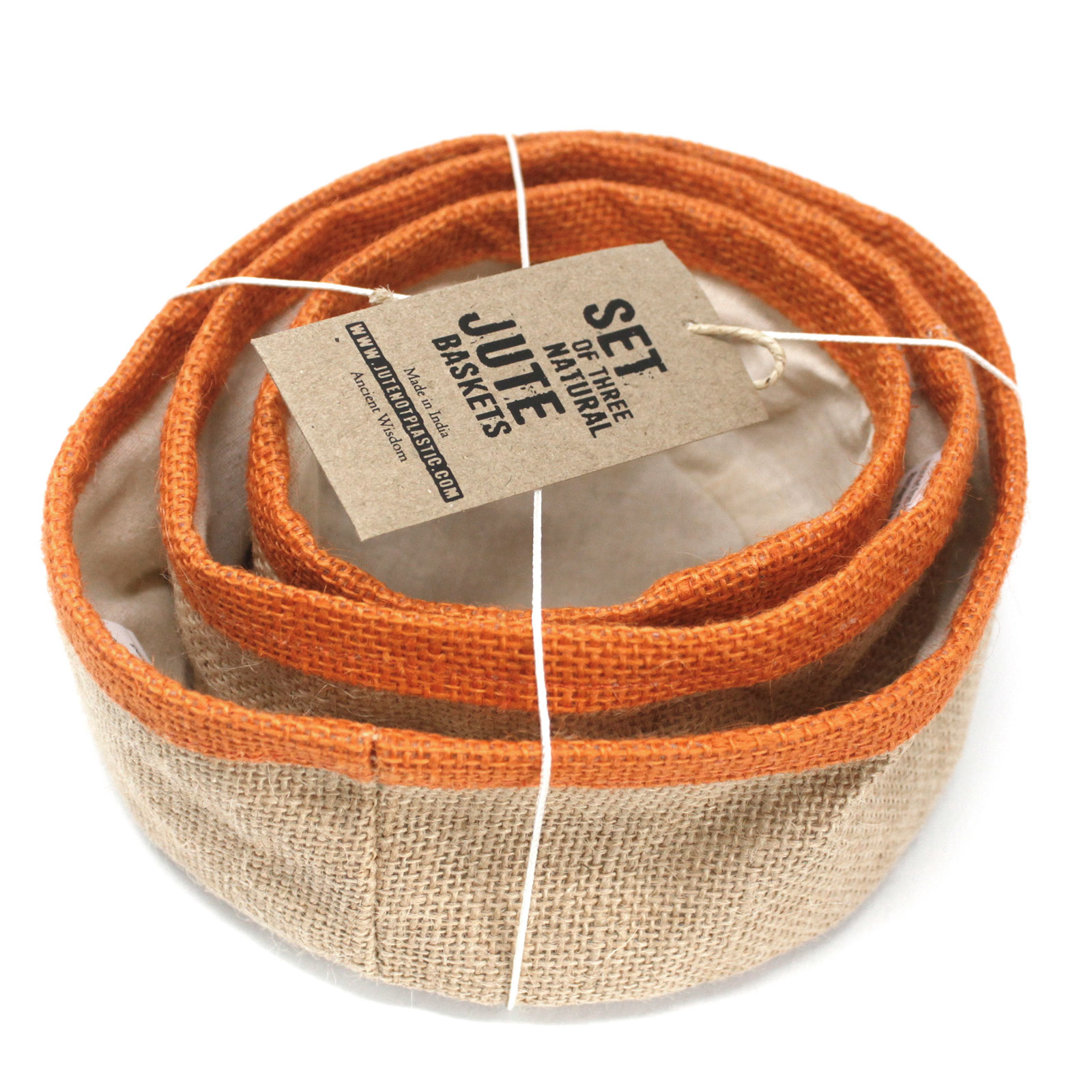 round jute storage basket