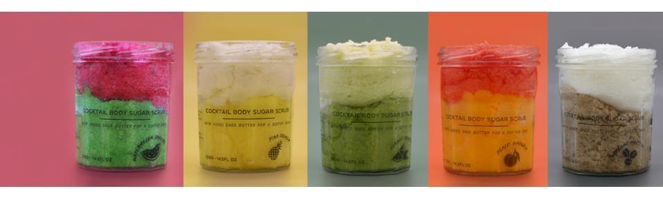 White Label Fragranced Sugar Body Scrubs