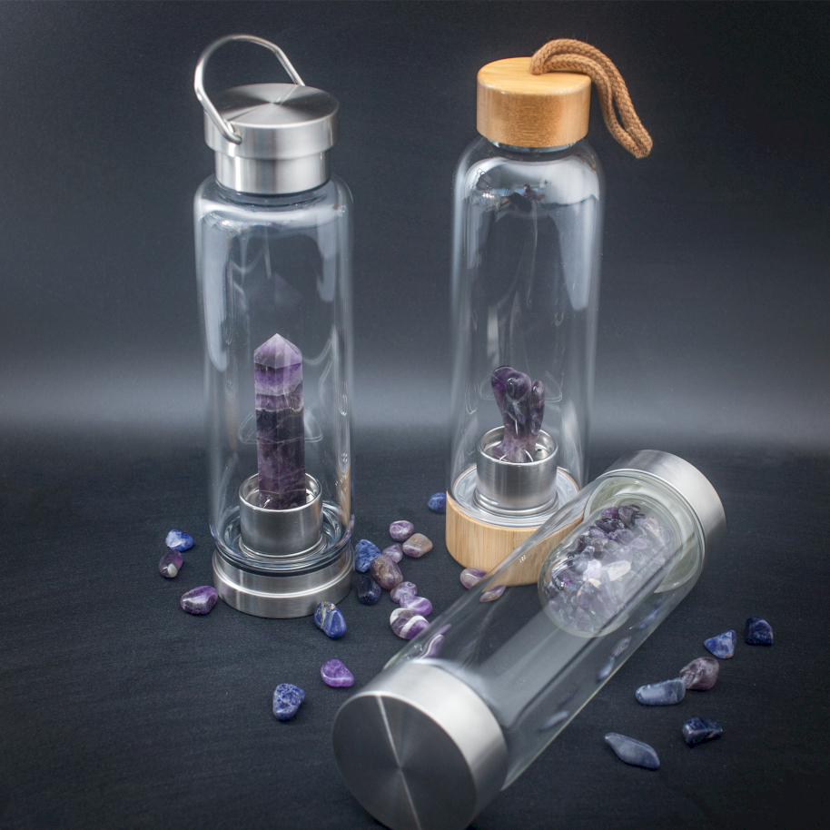 Wholesale USA Crystal Water bottle Infuser for Healing. Made in