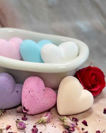 Wholesale Heart-shaped Bath Bombs