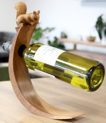 Suar Wood Balance Wine Holders