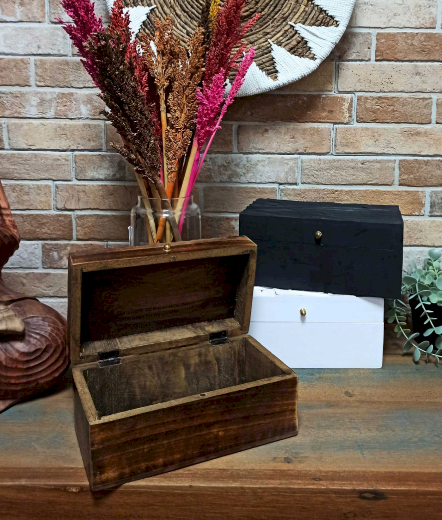 Vintage Decorative Wooden Storage Box