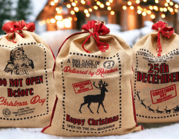 Jute Santa Sacks