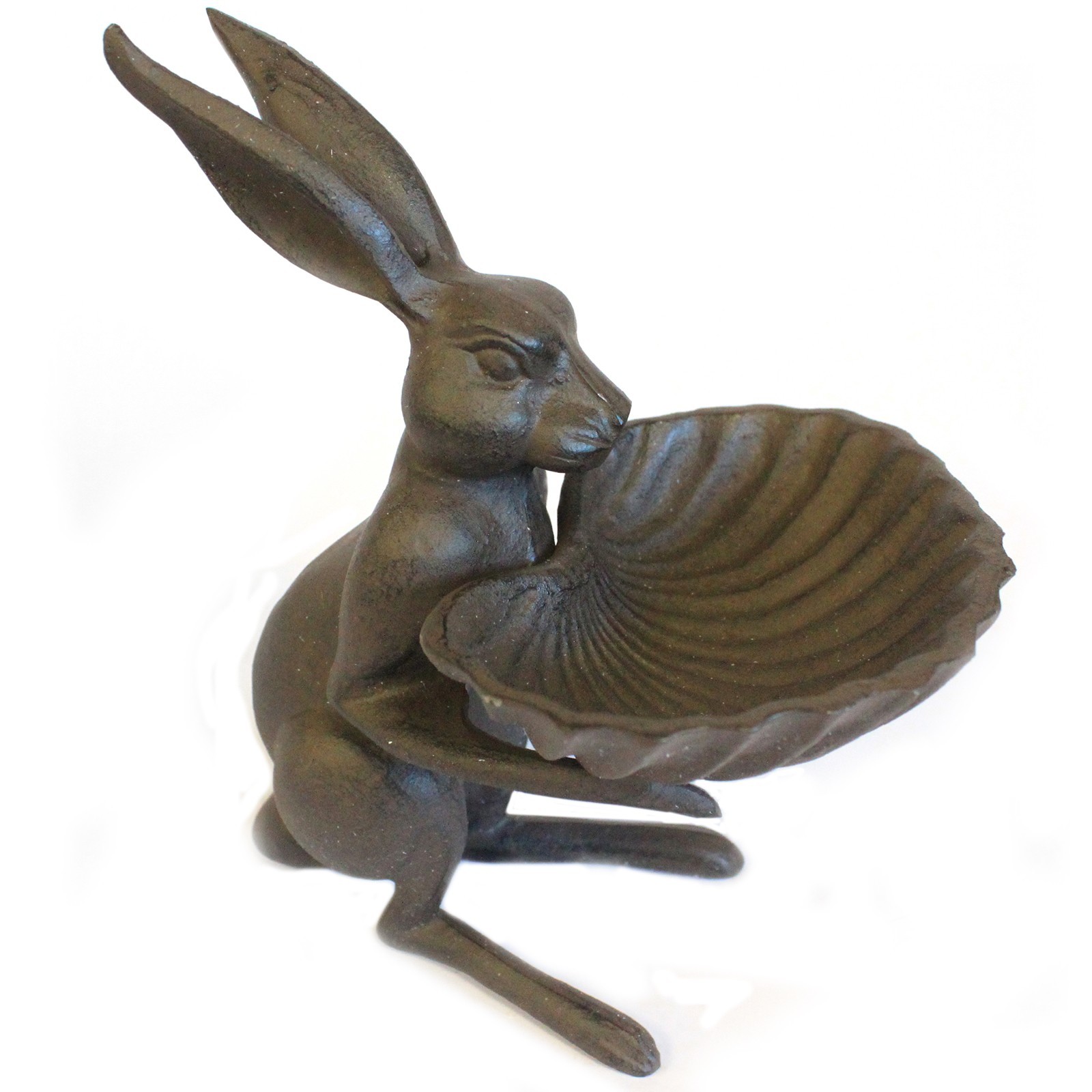 Cast Iron Bird Feeder Hare Shell